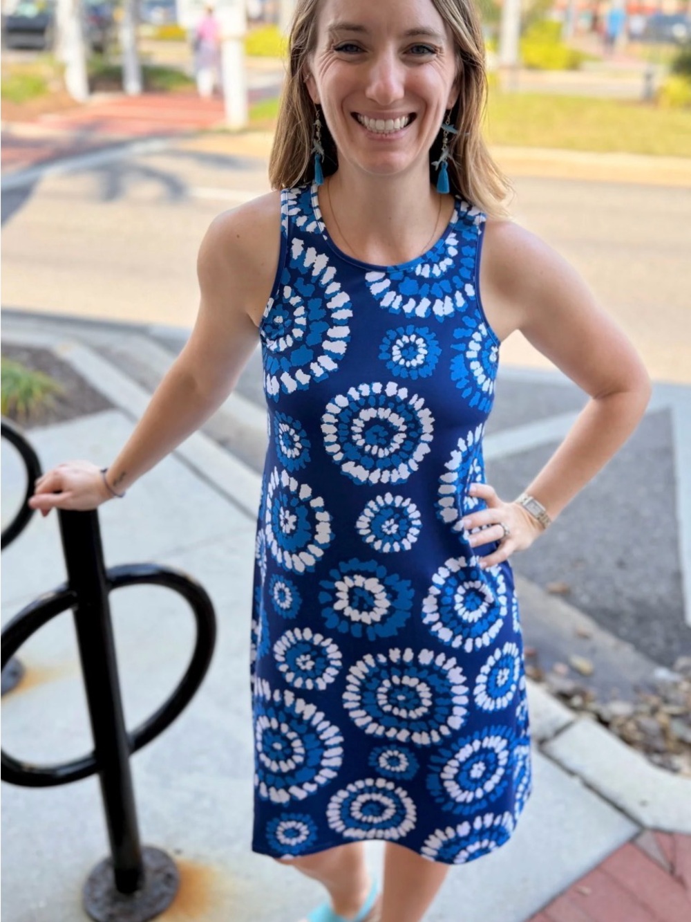 NWT CAPELTON ROAD UPF sleeveless tank silhouette beachwear dress sz M